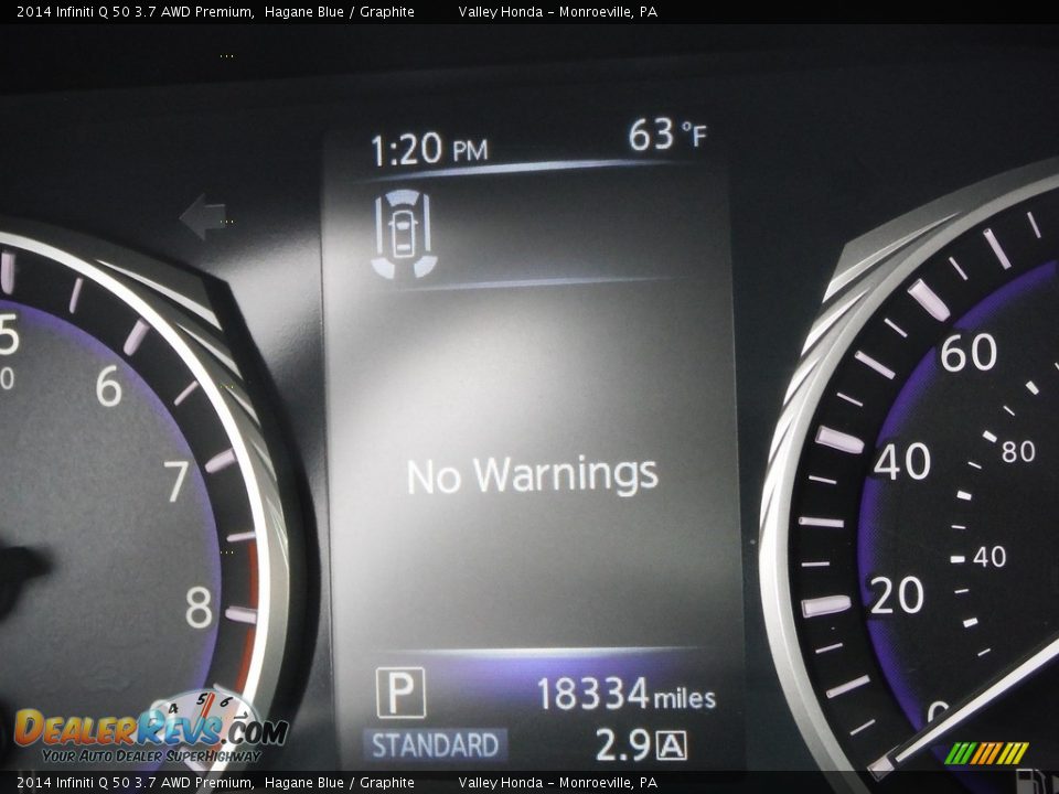 2014 Infiniti Q 50 3.7 AWD Premium Hagane Blue / Graphite Photo #30