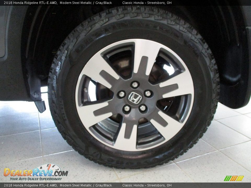 2018 Honda Ridgeline RTL-E AWD Modern Steel Metallic / Gray/Black Photo #16