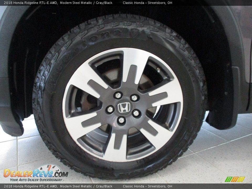 2018 Honda Ridgeline RTL-E AWD Modern Steel Metallic / Gray/Black Photo #17