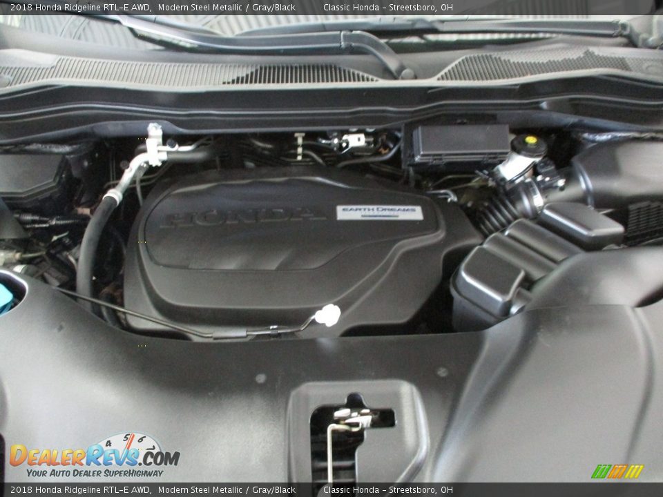 2018 Honda Ridgeline RTL-E AWD Modern Steel Metallic / Gray/Black Photo #19