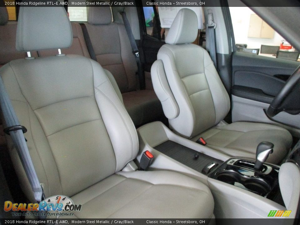 2018 Honda Ridgeline RTL-E AWD Modern Steel Metallic / Gray/Black Photo #22