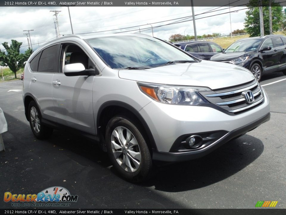 2012 Honda CR-V EX-L 4WD Alabaster Silver Metallic / Black Photo #6