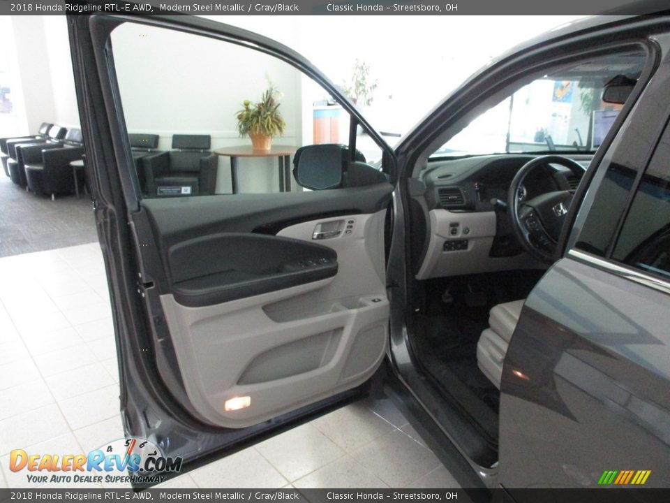 2018 Honda Ridgeline RTL-E AWD Modern Steel Metallic / Gray/Black Photo #27