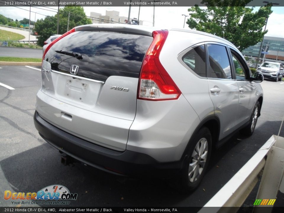 2012 Honda CR-V EX-L 4WD Alabaster Silver Metallic / Black Photo #7