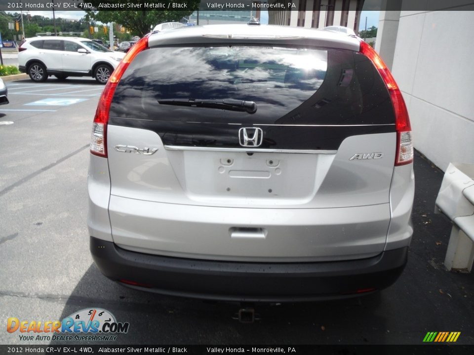 2012 Honda CR-V EX-L 4WD Alabaster Silver Metallic / Black Photo #8