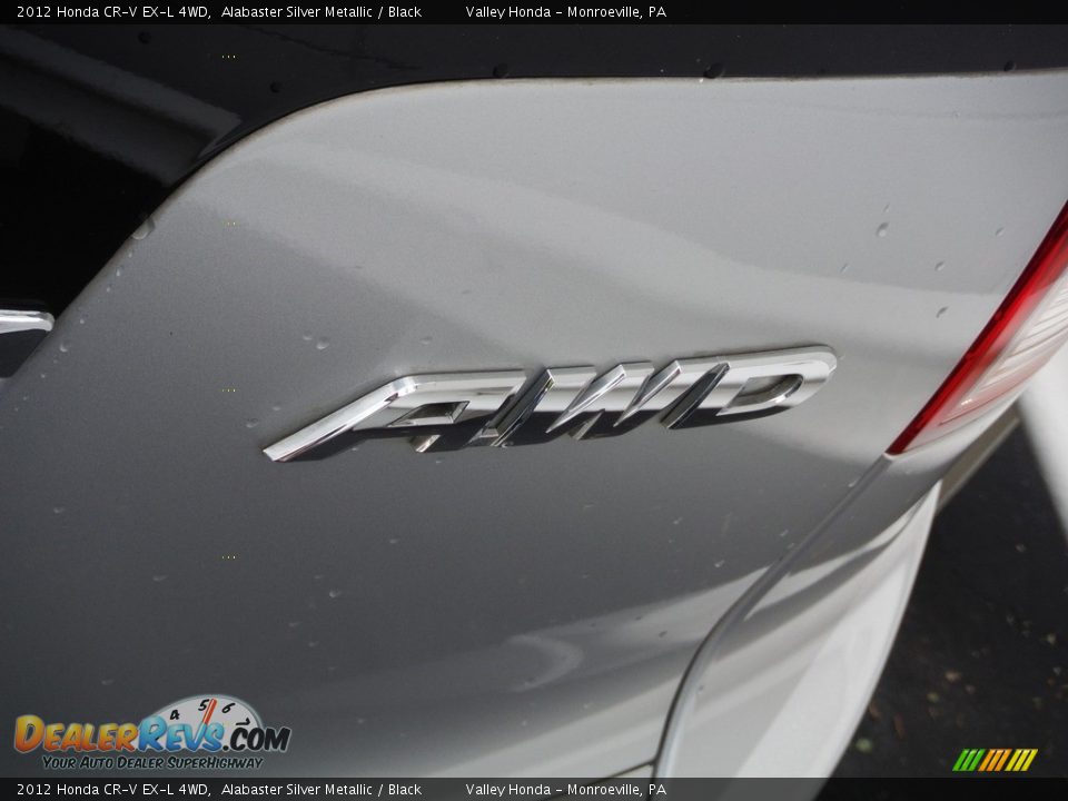 2012 Honda CR-V EX-L 4WD Alabaster Silver Metallic / Black Photo #9