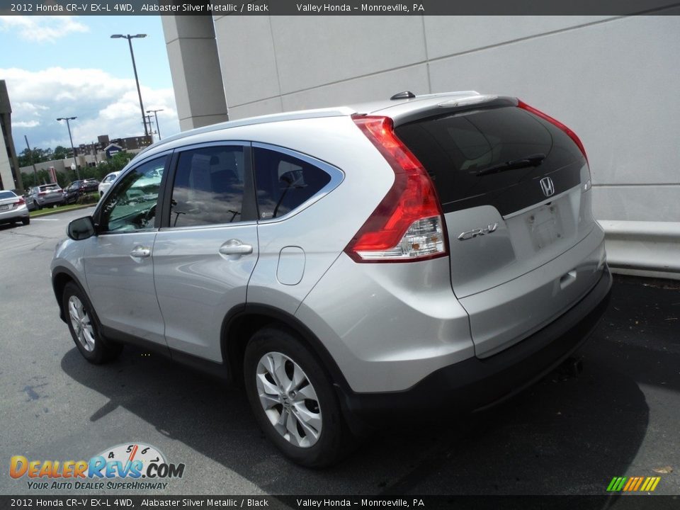 2012 Honda CR-V EX-L 4WD Alabaster Silver Metallic / Black Photo #10