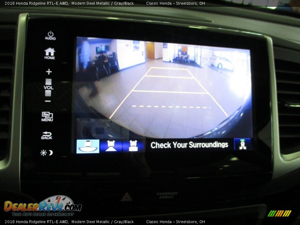 2018 Honda Ridgeline RTL-E AWD Modern Steel Metallic / Gray/Black Photo #35