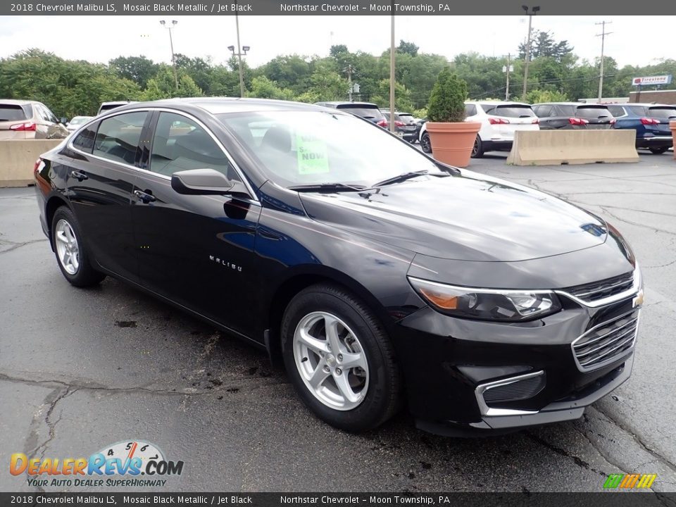 2018 Chevrolet Malibu LS Mosaic Black Metallic / Jet Black Photo #11