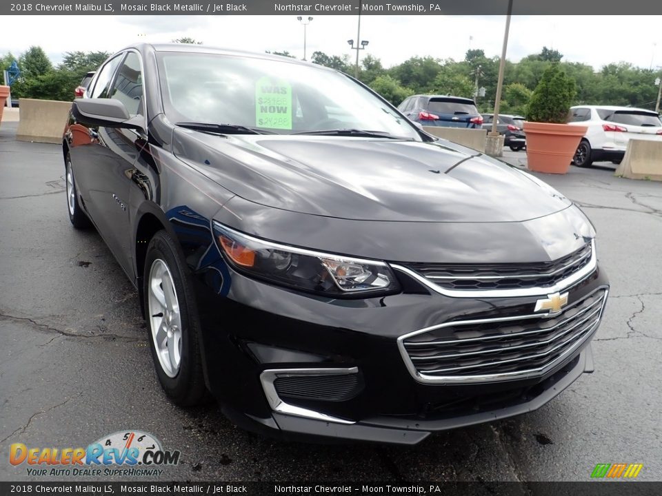 2018 Chevrolet Malibu LS Mosaic Black Metallic / Jet Black Photo #12