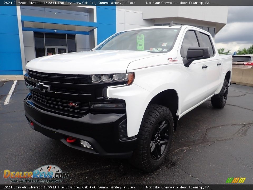 2021 Chevrolet Silverado 1500 LT Trail Boss Crew Cab 4x4 Summit White / Jet Black Photo #2