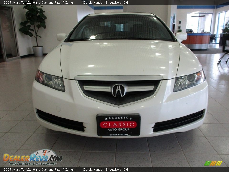 2006 Acura TL 3.2 White Diamond Pearl / Camel Photo #2