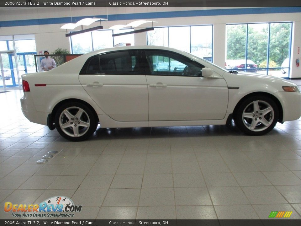 2006 Acura TL 3.2 White Diamond Pearl / Camel Photo #4