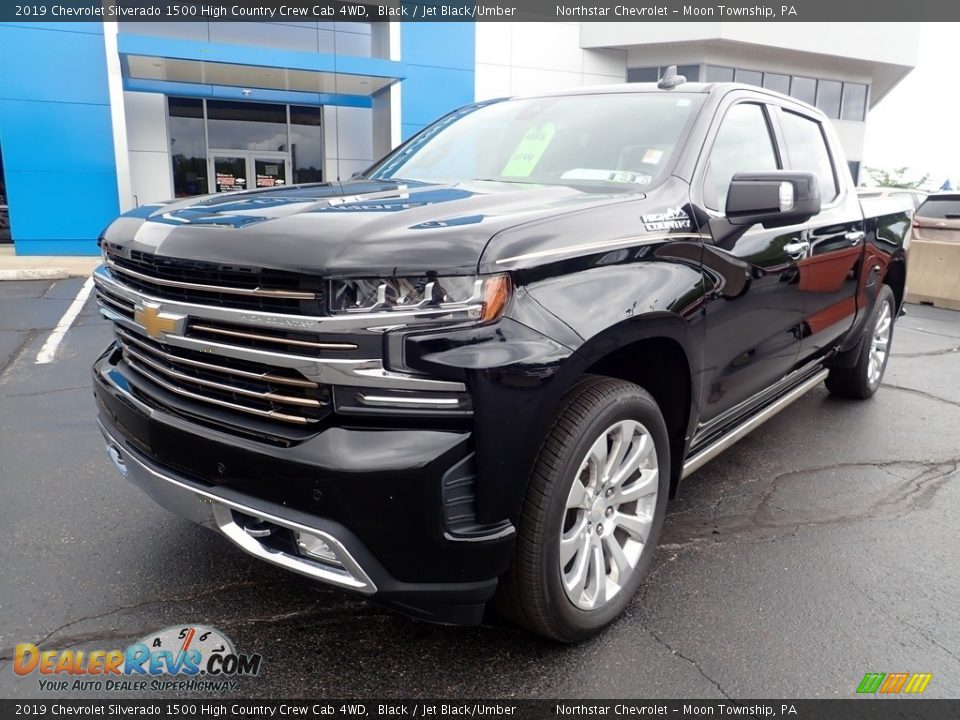 2019 Chevrolet Silverado 1500 High Country Crew Cab 4WD Black / Jet Black/Umber Photo #2