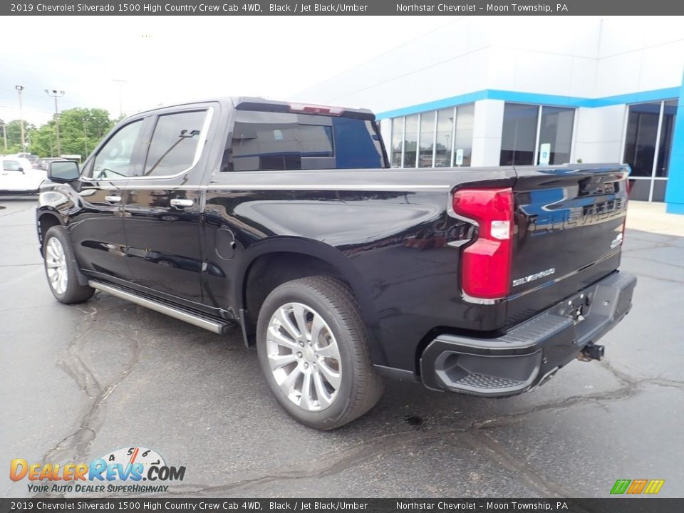 2019 Chevrolet Silverado 1500 High Country Crew Cab 4WD Black / Jet Black/Umber Photo #4