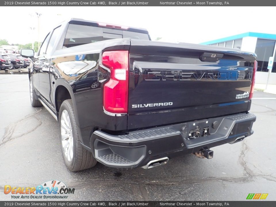 2019 Chevrolet Silverado 1500 High Country Crew Cab 4WD Black / Jet Black/Umber Photo #5