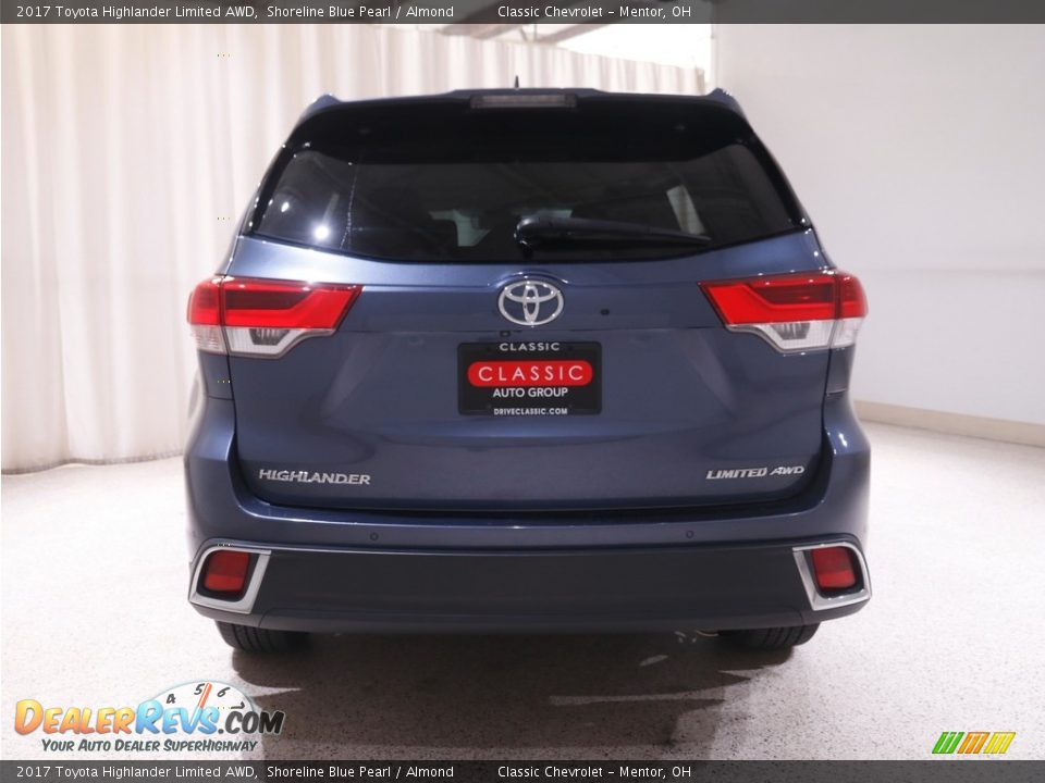 2017 Toyota Highlander Limited AWD Shoreline Blue Pearl / Almond Photo #21