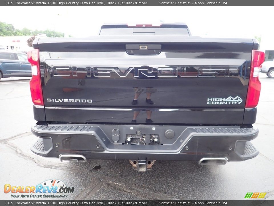 2019 Chevrolet Silverado 1500 High Country Crew Cab 4WD Black / Jet Black/Umber Photo #6