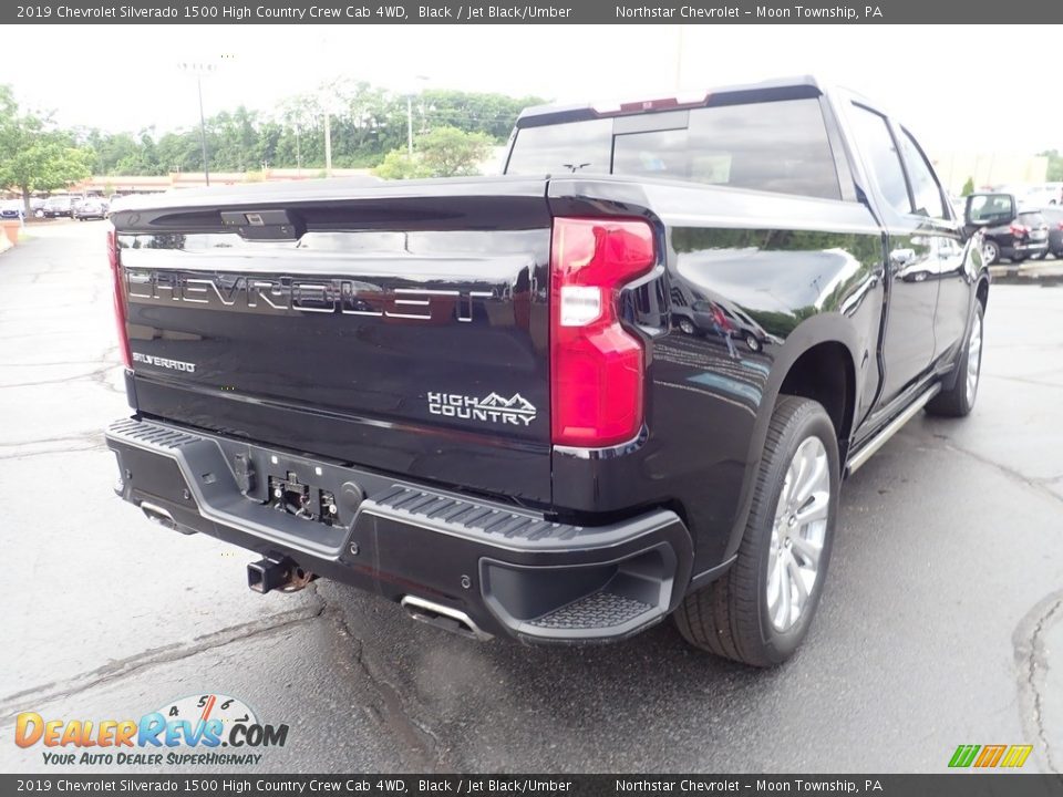 2019 Chevrolet Silverado 1500 High Country Crew Cab 4WD Black / Jet Black/Umber Photo #7