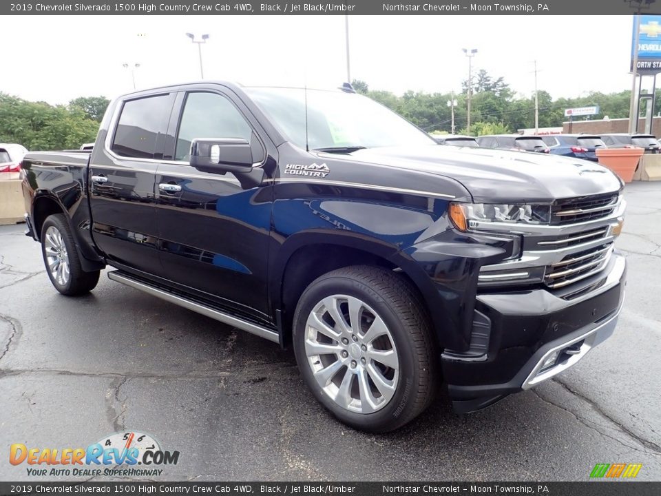 2019 Chevrolet Silverado 1500 High Country Crew Cab 4WD Black / Jet Black/Umber Photo #10