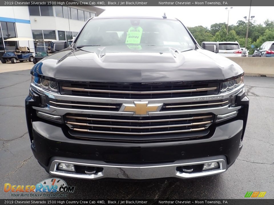 2019 Chevrolet Silverado 1500 High Country Crew Cab 4WD Black / Jet Black/Umber Photo #12