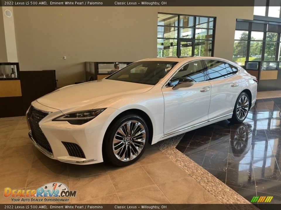 2022 Lexus LS 500 AWD Eminent White Pearl / Palomino Photo #1