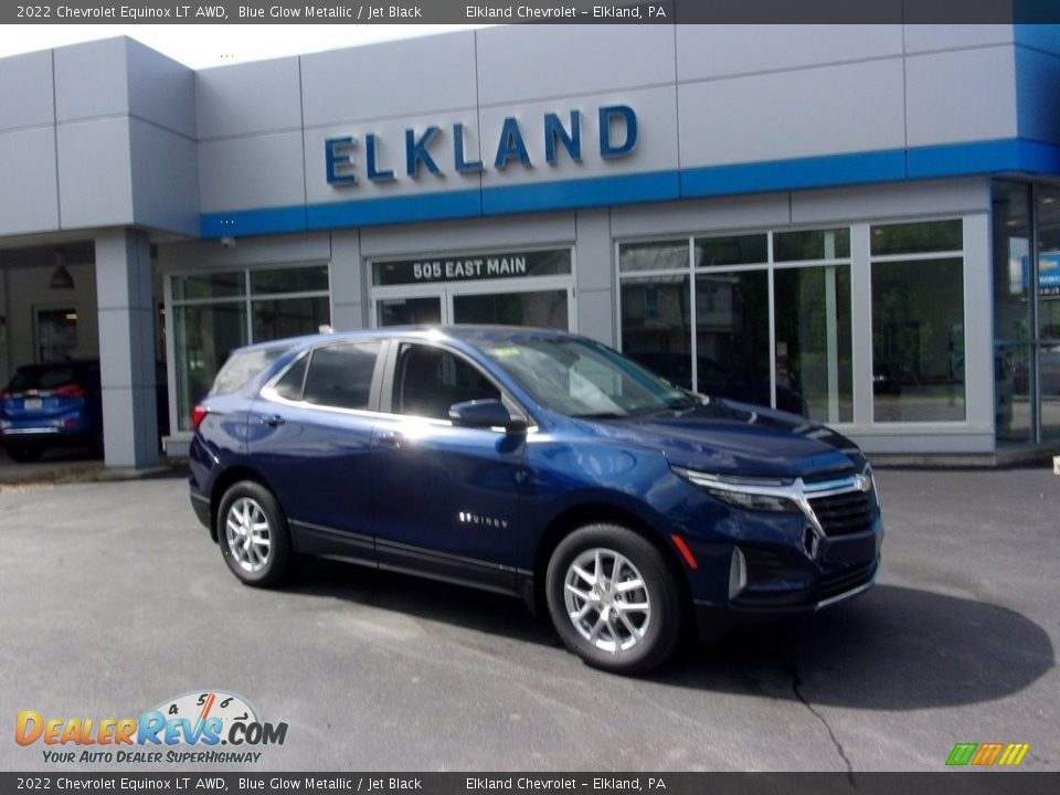 2022 Chevrolet Equinox LT AWD Blue Glow Metallic / Jet Black Photo #1