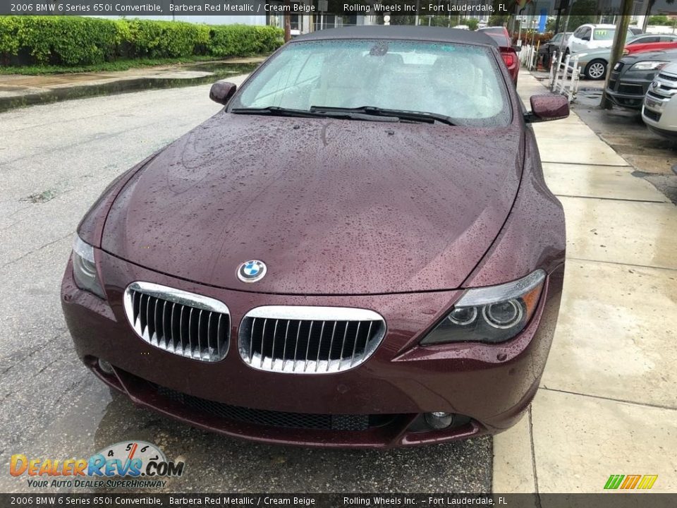 2006 BMW 6 Series 650i Convertible Barbera Red Metallic / Cream Beige Photo #1