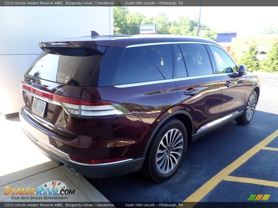 2020 Lincoln Aviator Reserve AWD Burgundy Velvet / Sandstone Photo #3