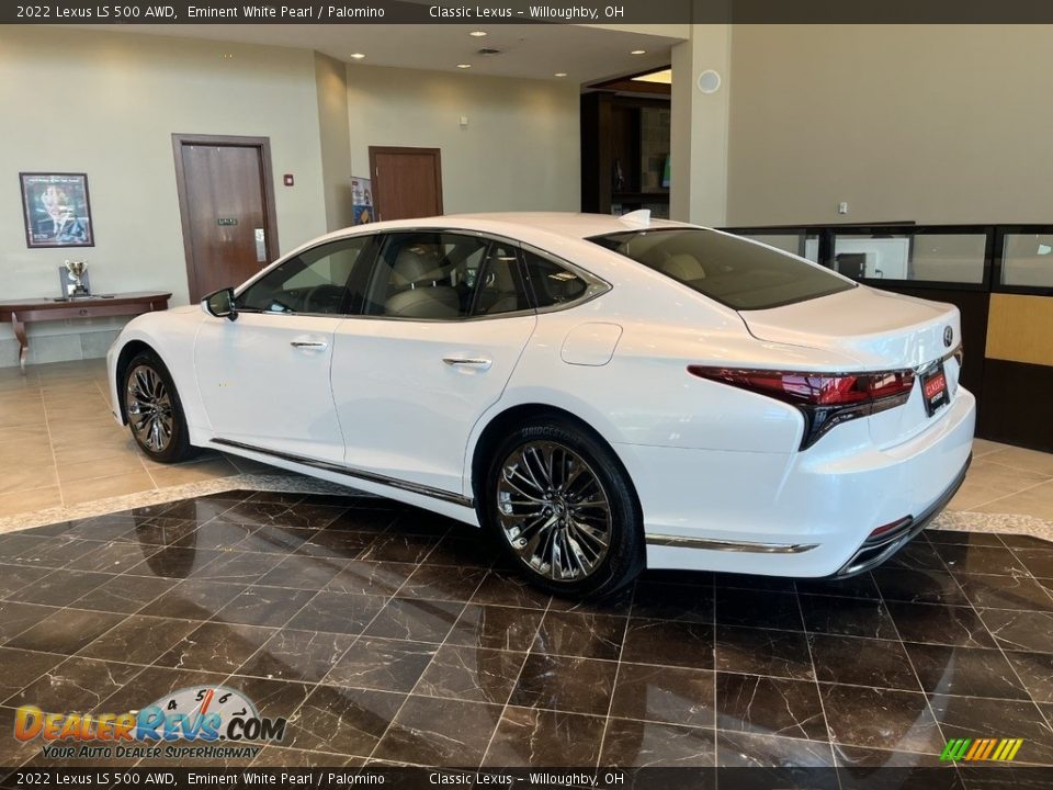 2022 Lexus LS 500 AWD Eminent White Pearl / Palomino Photo #4