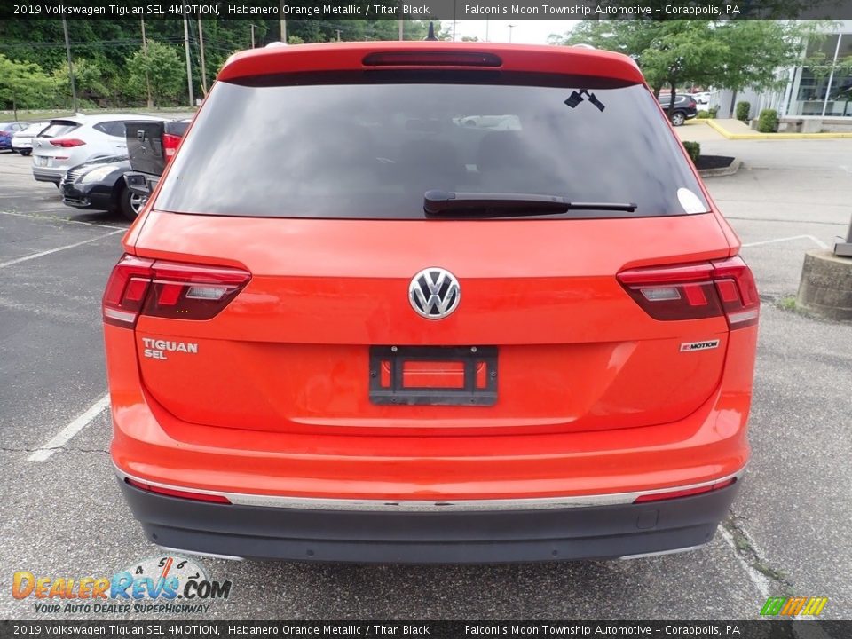 2019 Volkswagen Tiguan SEL 4MOTION Habanero Orange Metallic / Titan Black Photo #3