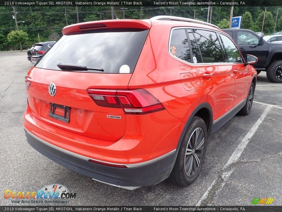 2019 Volkswagen Tiguan SEL 4MOTION Habanero Orange Metallic / Titan Black Photo #4