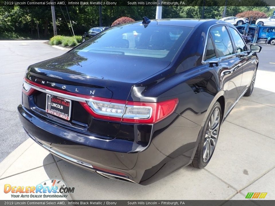 2019 Lincoln Continental Select AWD Infinite Black Metallic / Ebony Photo #5