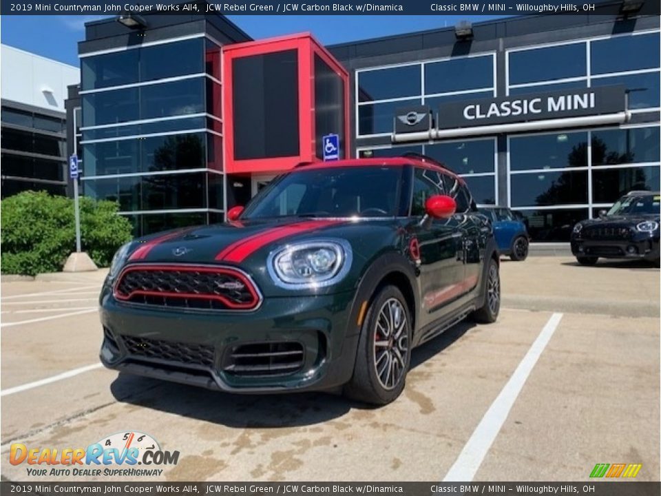 2019 Mini Countryman John Cooper Works All4 JCW Rebel Green / JCW Carbon Black w/Dinamica Photo #1