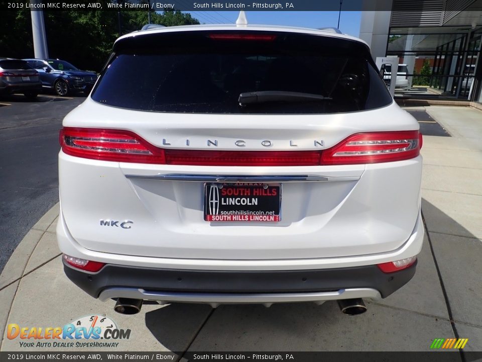 2019 Lincoln MKC Reserve AWD White Platinum / Ebony Photo #4