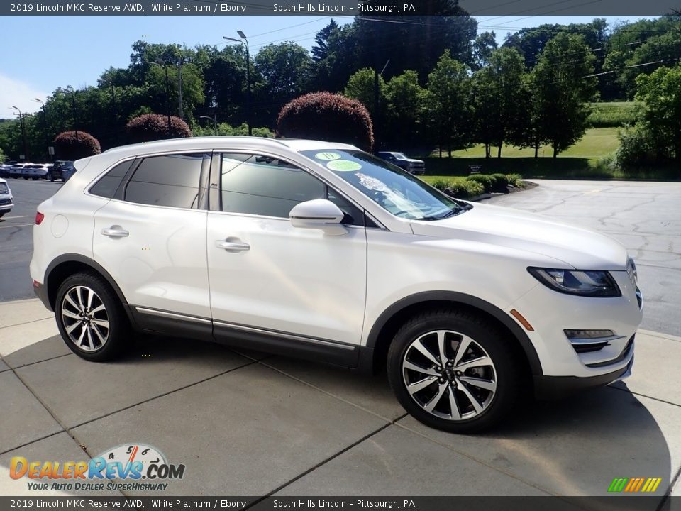 2019 Lincoln MKC Reserve AWD White Platinum / Ebony Photo #7