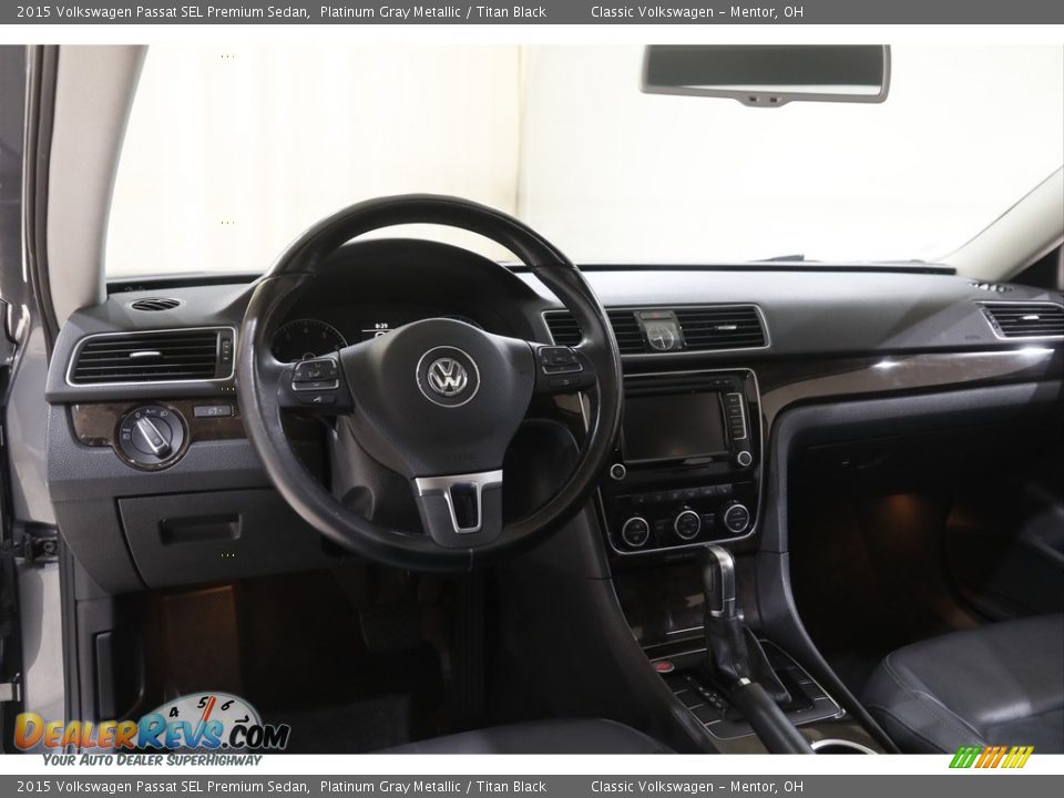 2015 Volkswagen Passat SEL Premium Sedan Platinum Gray Metallic / Titan Black Photo #6