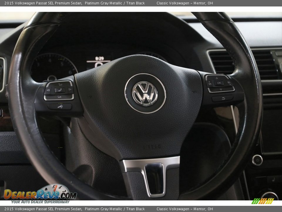 2015 Volkswagen Passat SEL Premium Sedan Platinum Gray Metallic / Titan Black Photo #7