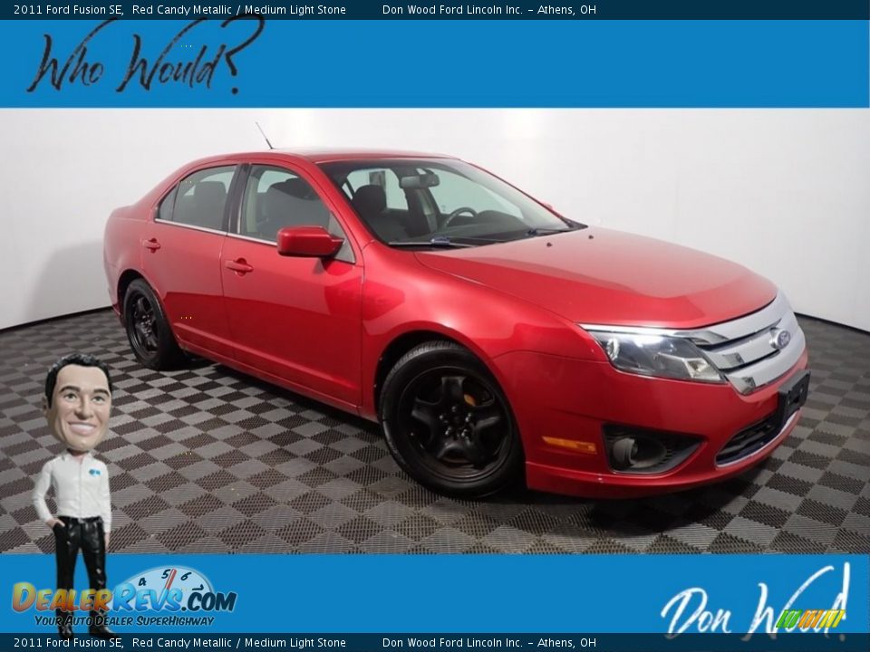 2011 Ford Fusion SE Red Candy Metallic / Medium Light Stone Photo #1