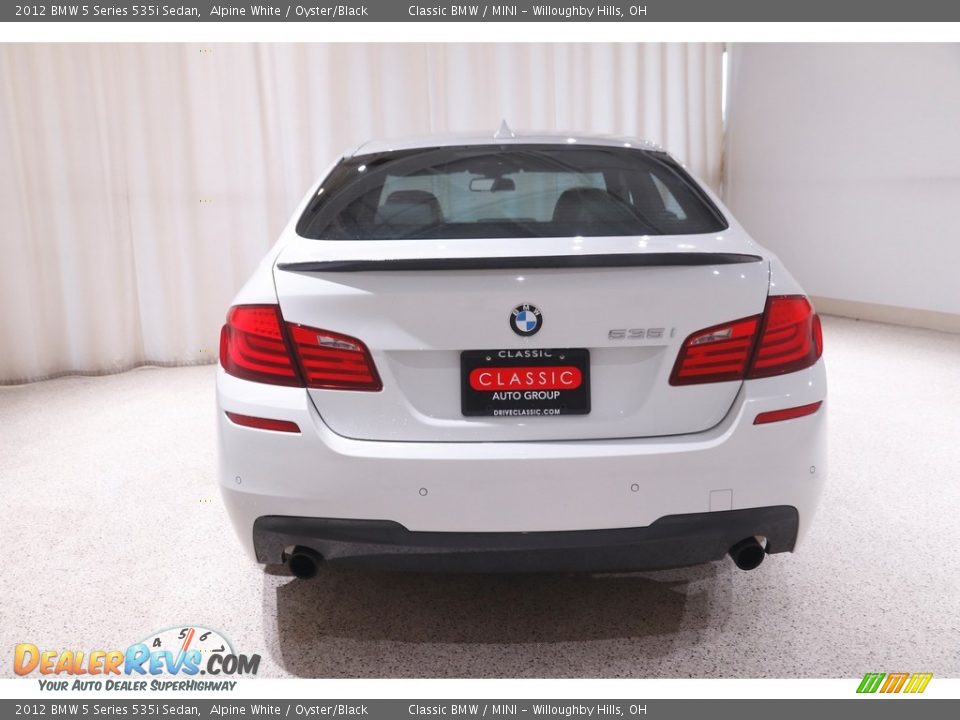 2012 BMW 5 Series 535i Sedan Alpine White / Oyster/Black Photo #19