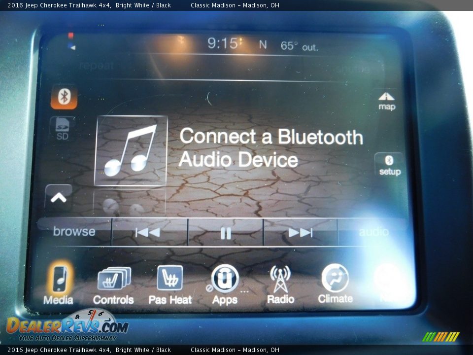 2016 Jeep Cherokee Trailhawk 4x4 Bright White / Black Photo #11