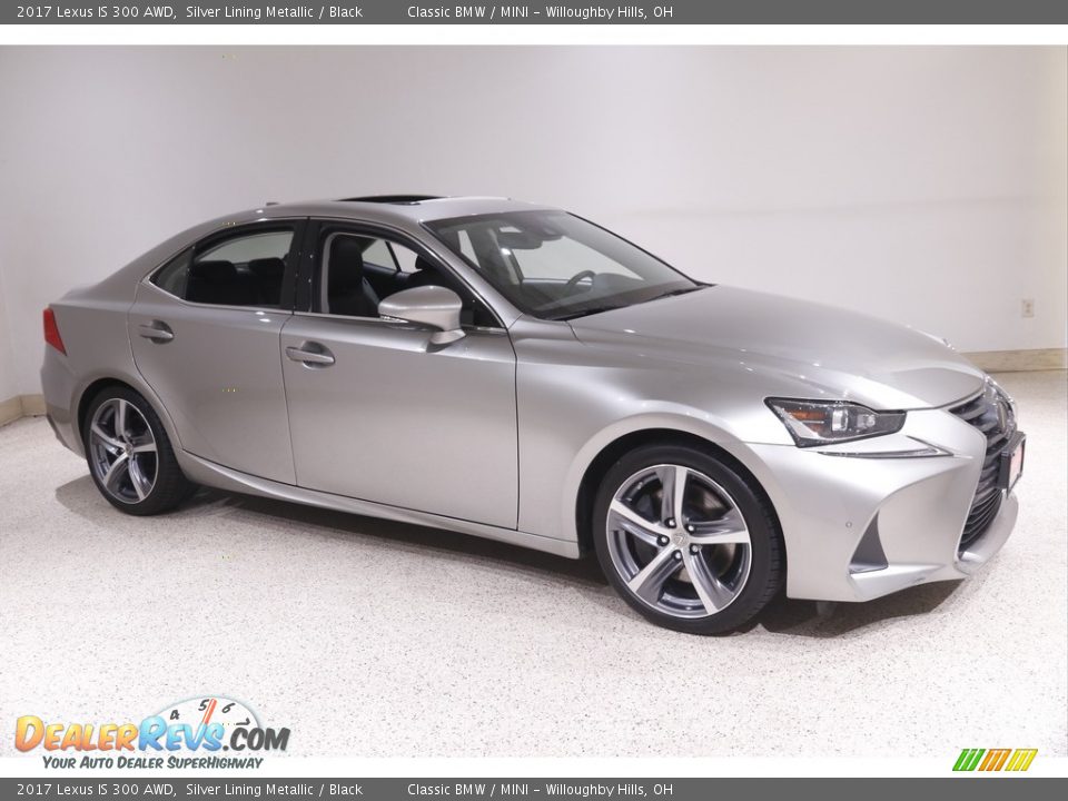 2017 Lexus IS 300 AWD Silver Lining Metallic / Black Photo #1