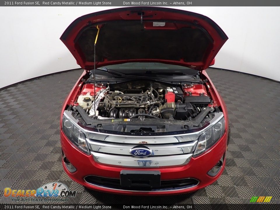 2011 Ford Fusion SE Red Candy Metallic / Medium Light Stone Photo #5