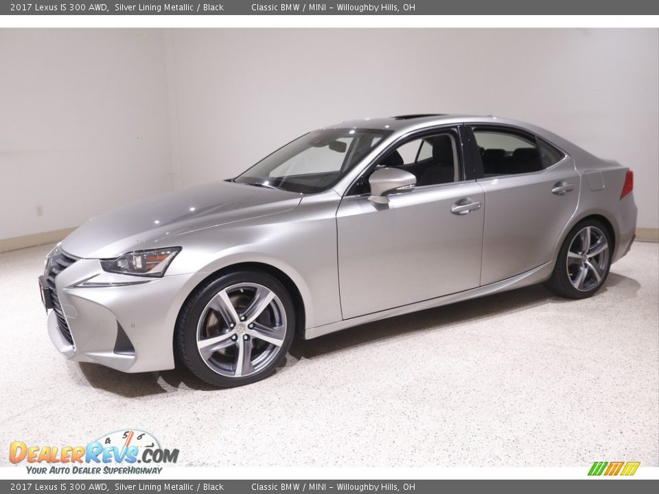 2017 Lexus IS 300 AWD Silver Lining Metallic / Black Photo #3