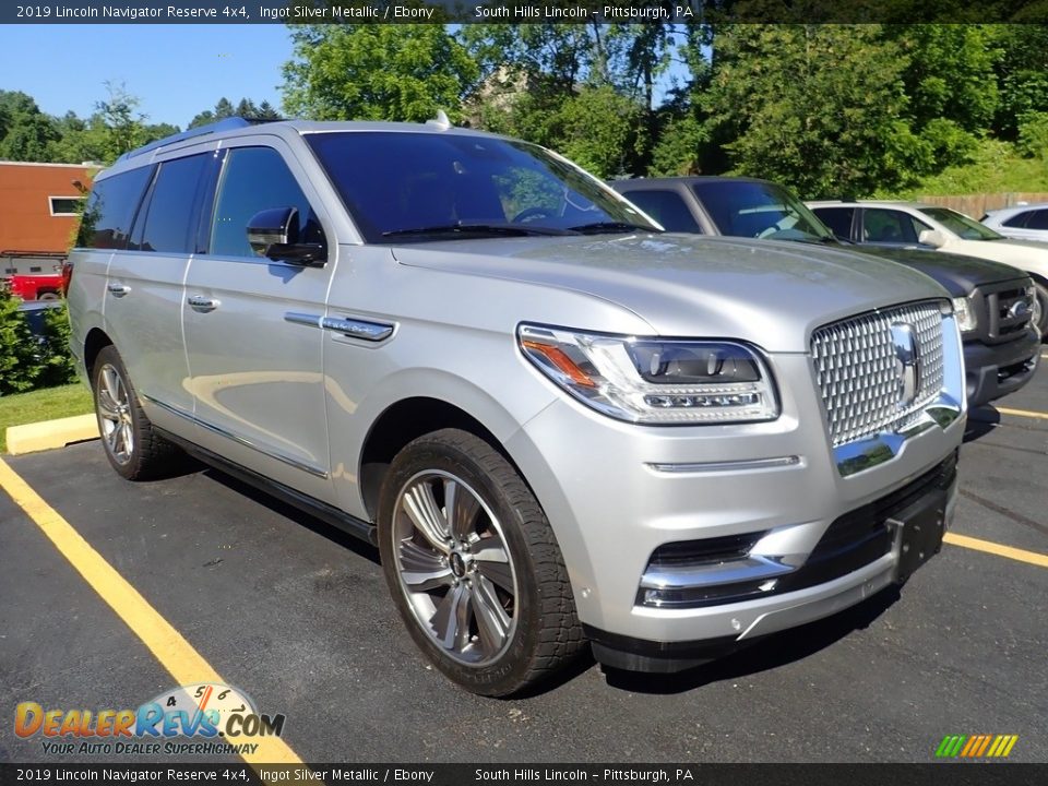 2019 Lincoln Navigator Reserve 4x4 Ingot Silver Metallic / Ebony Photo #5