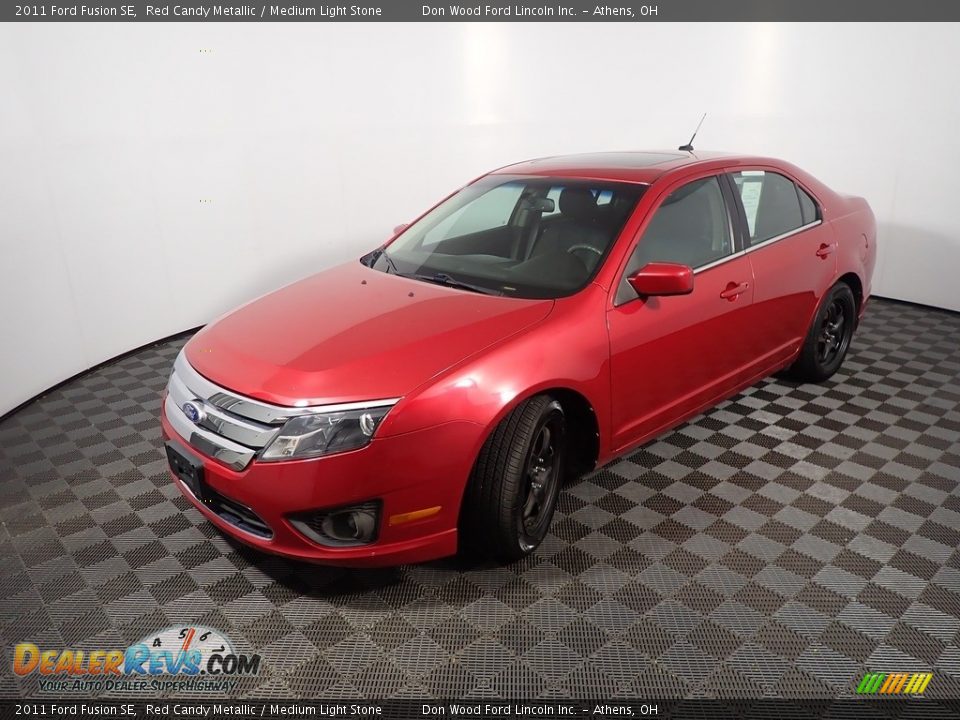 2011 Ford Fusion SE Red Candy Metallic / Medium Light Stone Photo #8