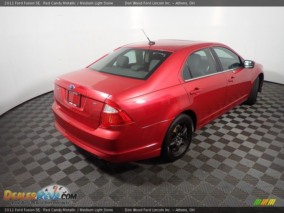 2011 Ford Fusion SE Red Candy Metallic / Medium Light Stone Photo #14