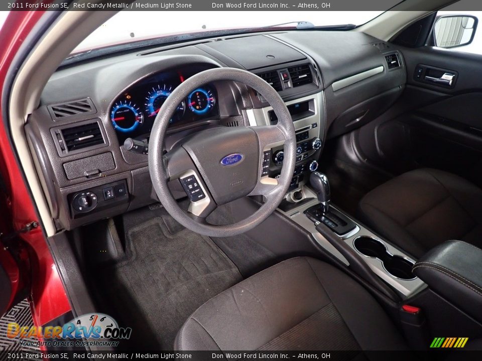 2011 Ford Fusion SE Red Candy Metallic / Medium Light Stone Photo #15