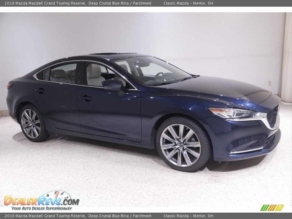 2019 Mazda Mazda6 Grand Touring Reserve Deep Crystal Blue Mica / Parchment Photo #1