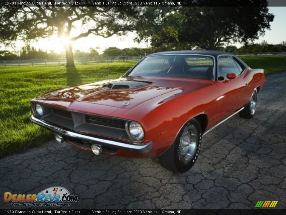 Front 3/4 View of 1970 Plymouth Cuda Hemi Photo #2